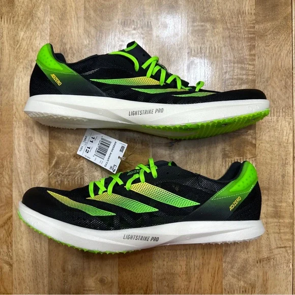 adidas | Shoes | Mens Size 1 Adidas Adizero Avanti Tyo Track Field Black  Solar Green Gy8418 | Poshmark